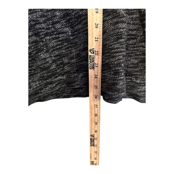 J. Crew Small / Medium Womens Cowl Neck Sweater Tunic Cotton Black Gray White - Picture 6 of 12